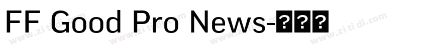 FF Good Pro News字体转换